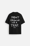 ITS A TRAP BLACK OVERSIZED TERRY TSHIRT
