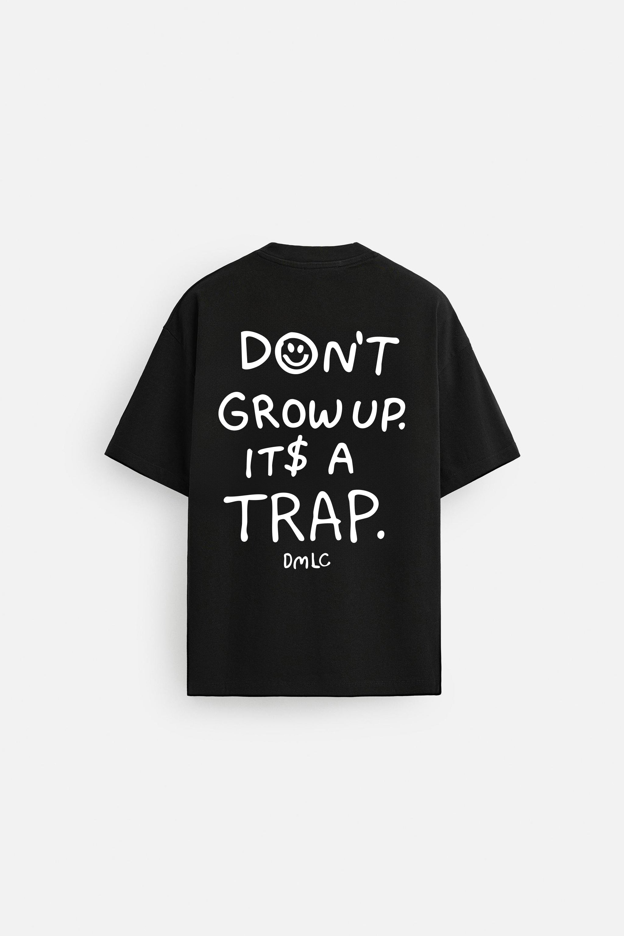 ITS A TRAP BLACK OVERSIZED TERRY TSHIRT