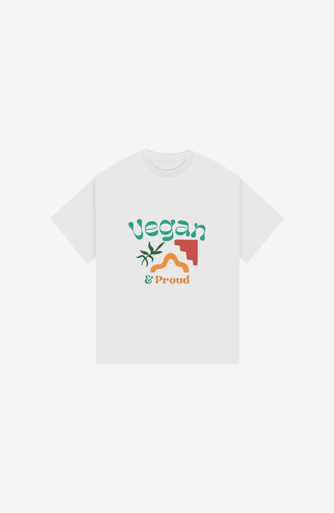 VEGAN WHITE OVERSIZED T-SHIRT