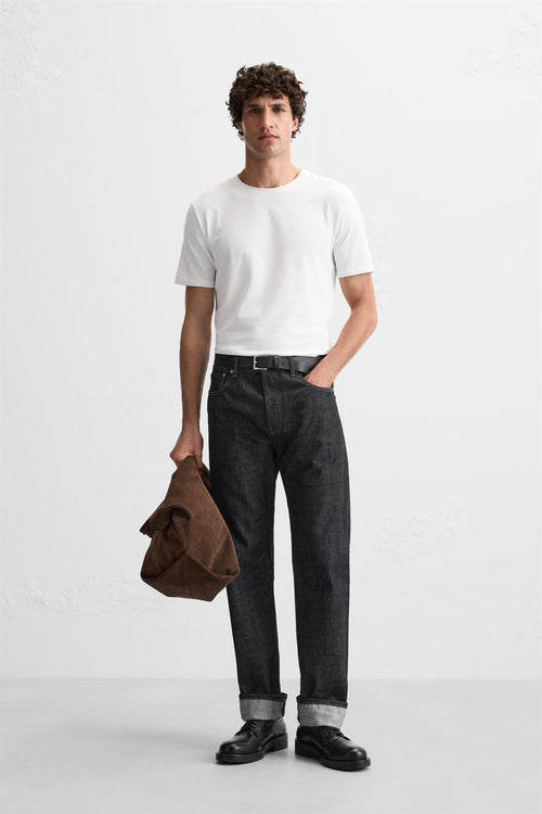 Basic Black Stretch Slimfit Tshirt
