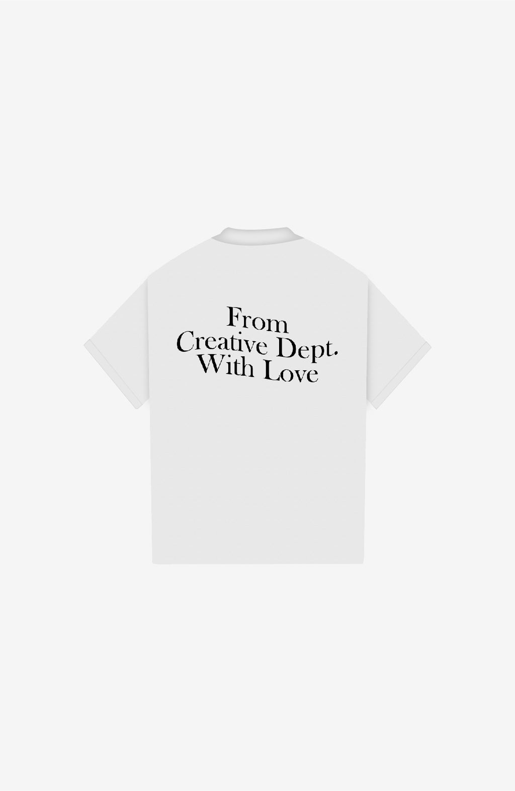 CREATIVE DEPT WITH LOVE WHITE POLO SHIRT
