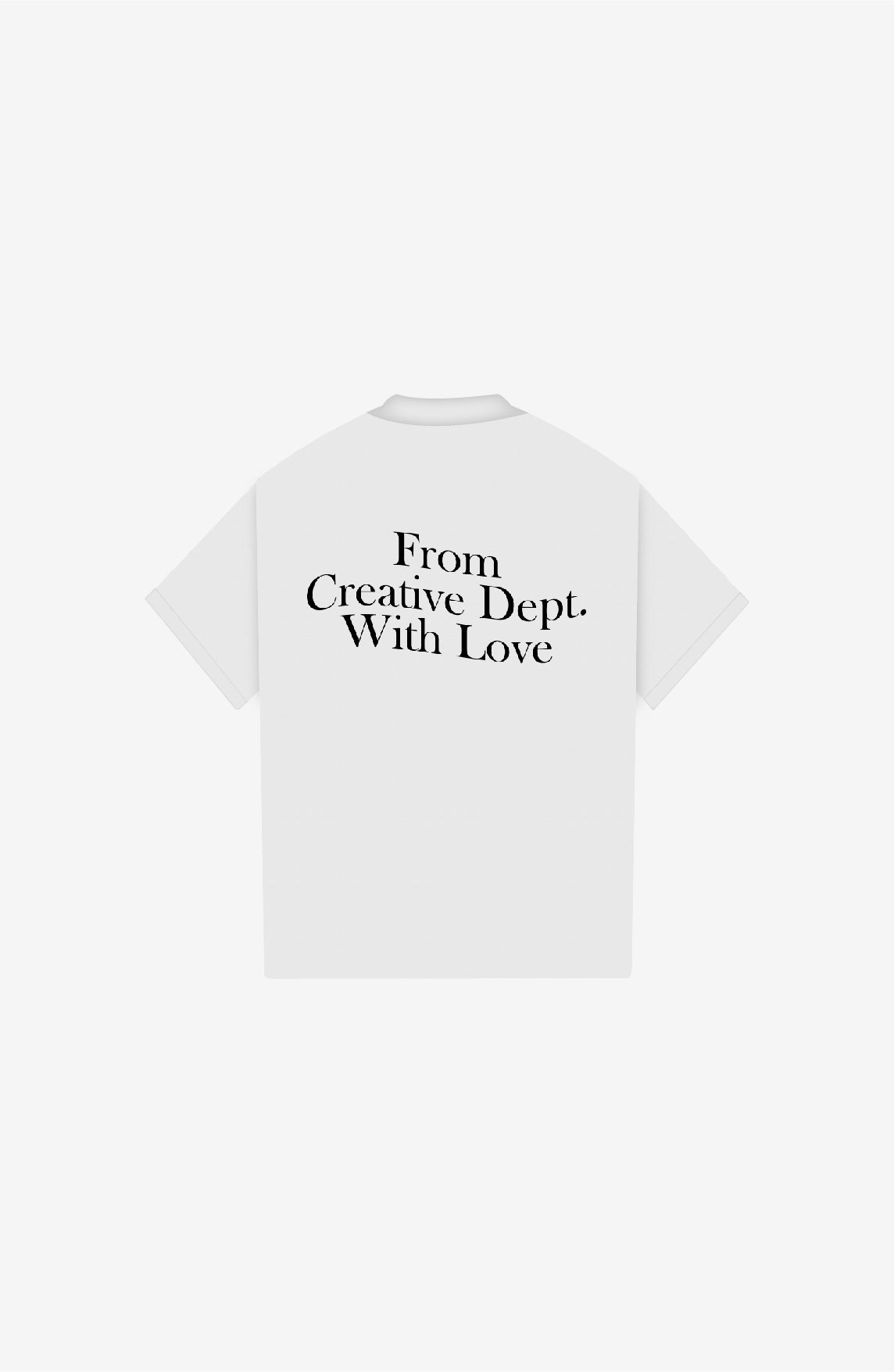 CREATIVE DEPT WITH LOVE WHITE POLO SHIRT