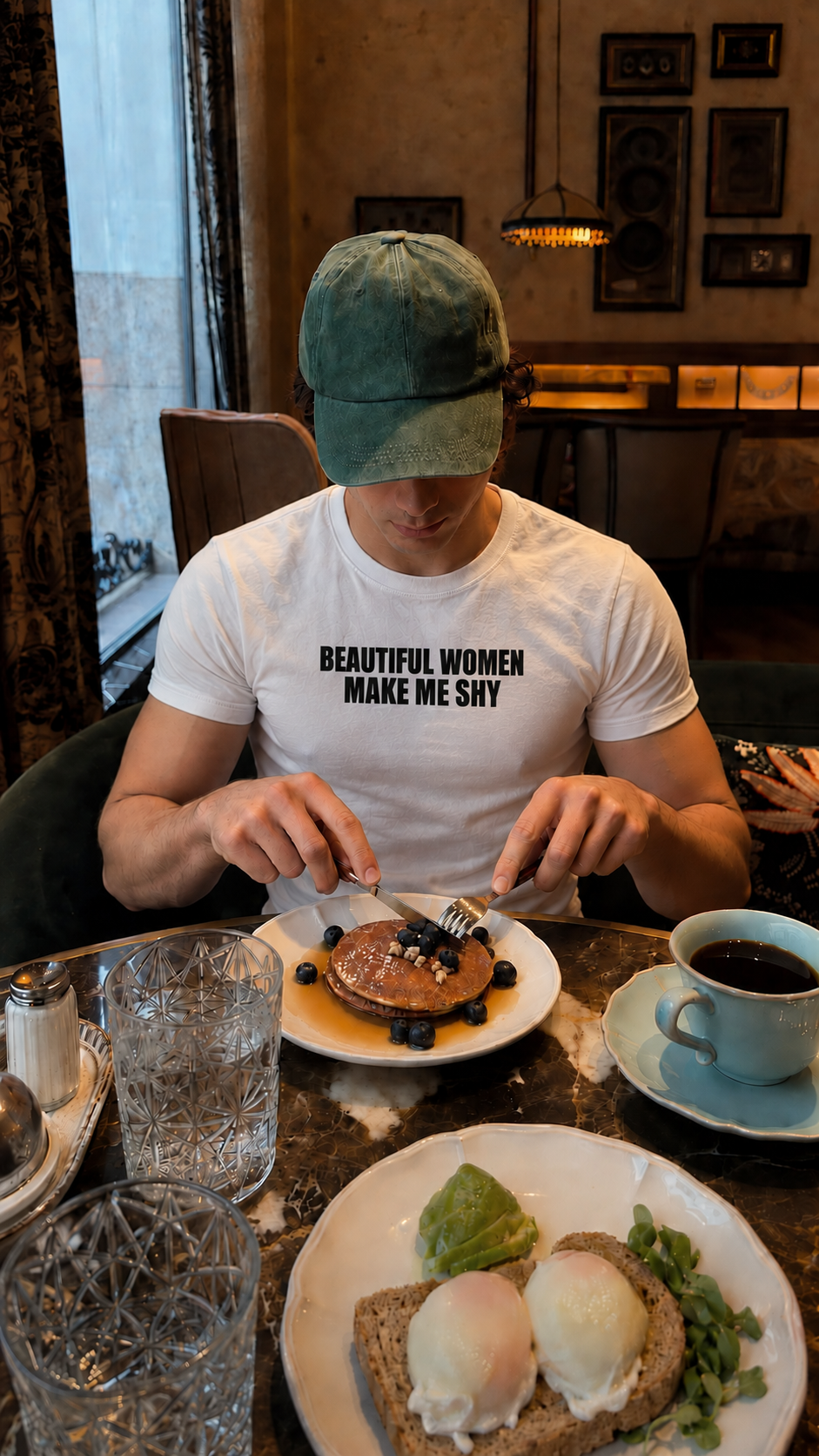 MAKE ME SHY STRETCHY WHITE TSHIRT