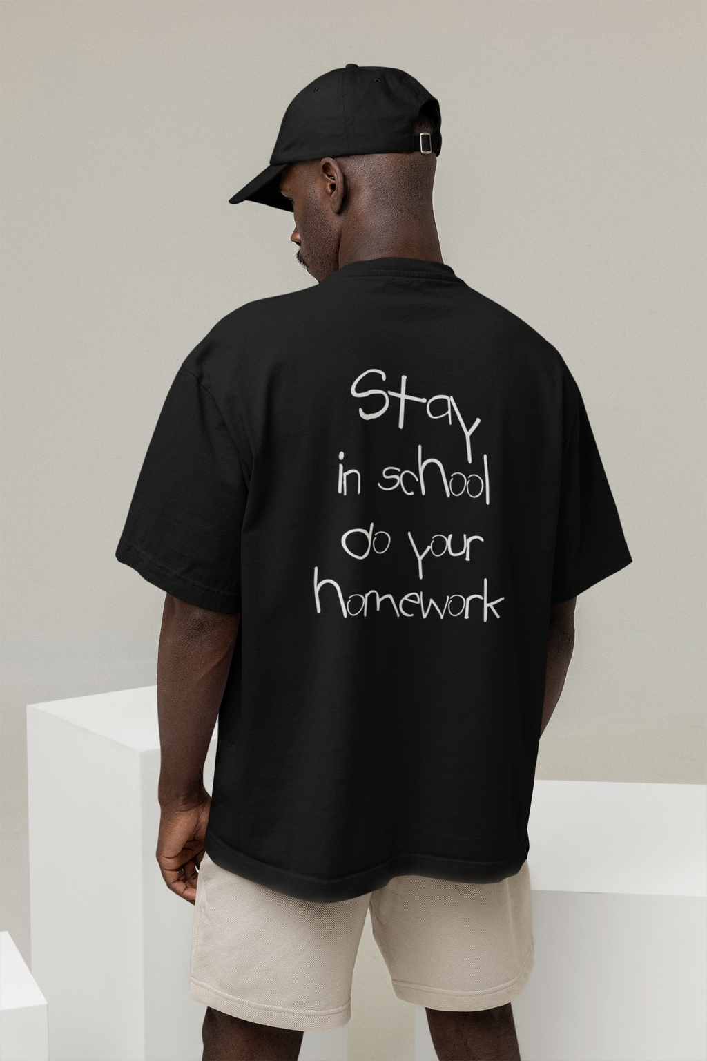 HOMEWORK BLACK OVERSIZED T-SHIRT