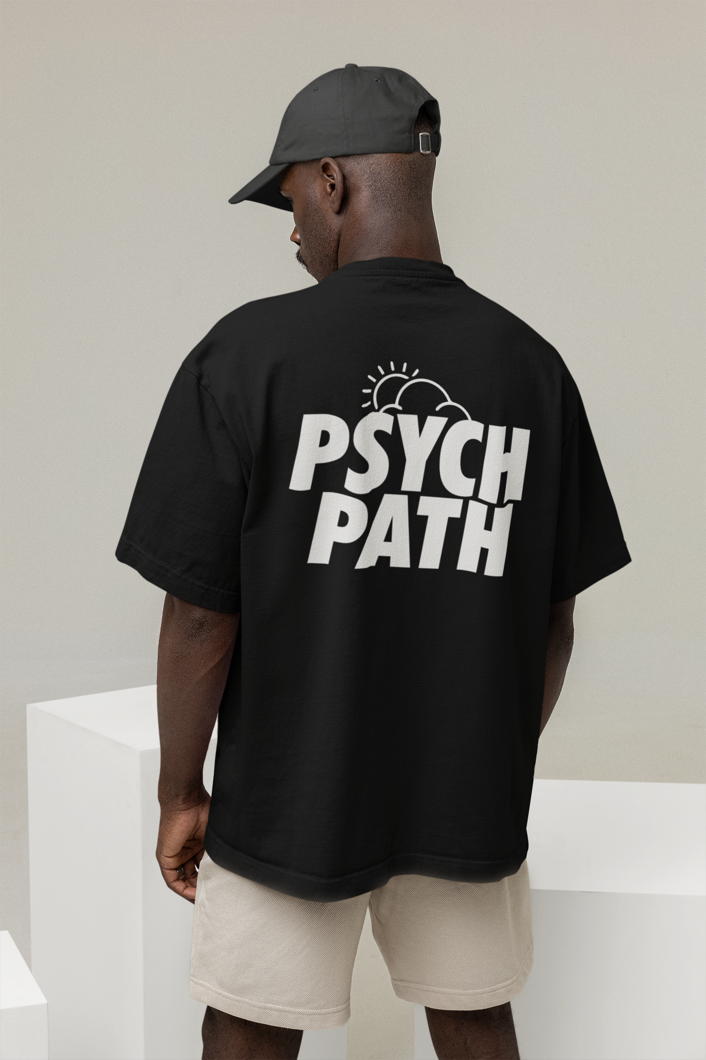 PSYCHPATH BLACK OVERSIZED T-SHIRT