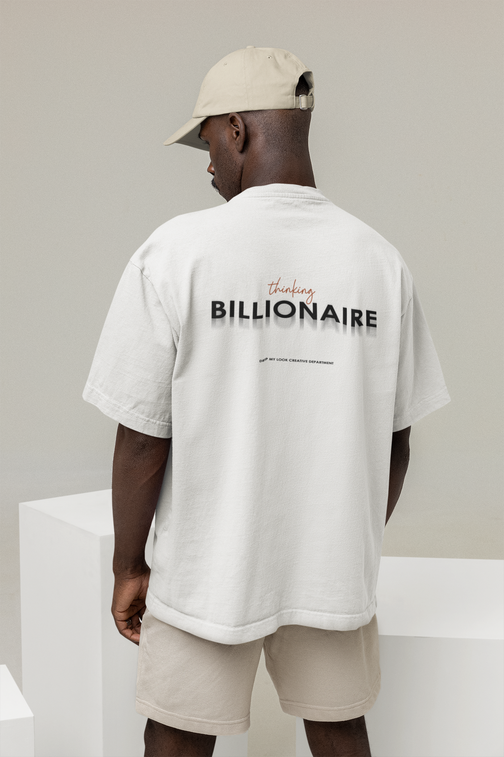 THINKING BILLIONAIRE OVERSIZE T-SHIRT