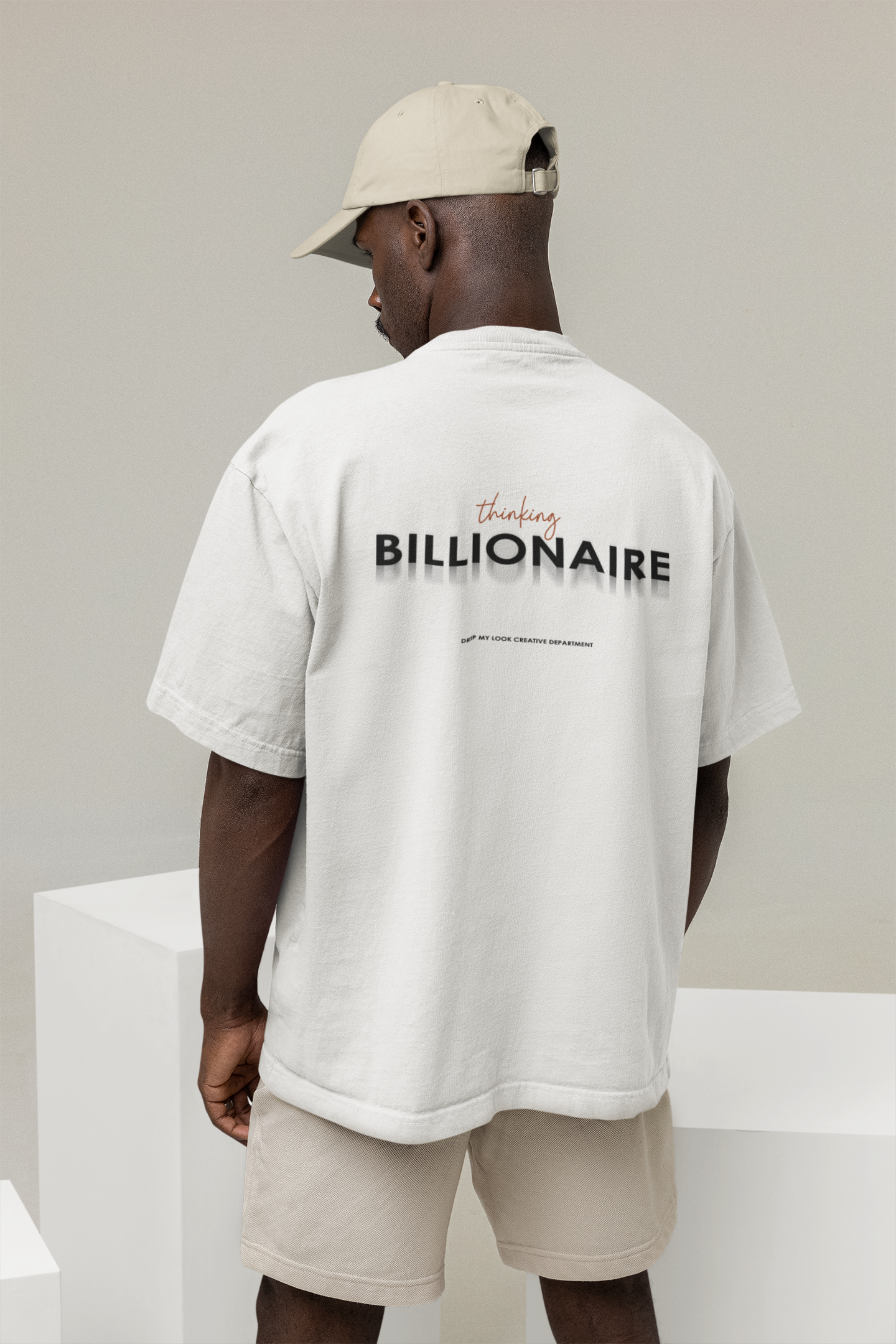 THINKING BILLIONAIRE OVERSIZE T-SHIRT