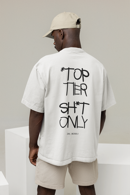TOP TIER WHITE OVERSIZE T-SHIRT