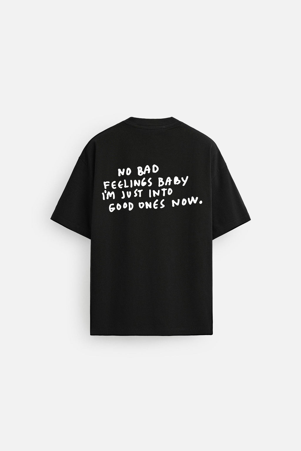 GOOD FEELING BLACK LOOSEFIT TSHIRT