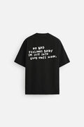 GOOD FEELING BLACK LOOSEFIT TSHIRT