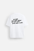 GOOD FEELING WHITE LOOSEFIT TSHIRT