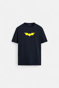 BATMAN UNISEX STRETCH NAVY TSHIRT