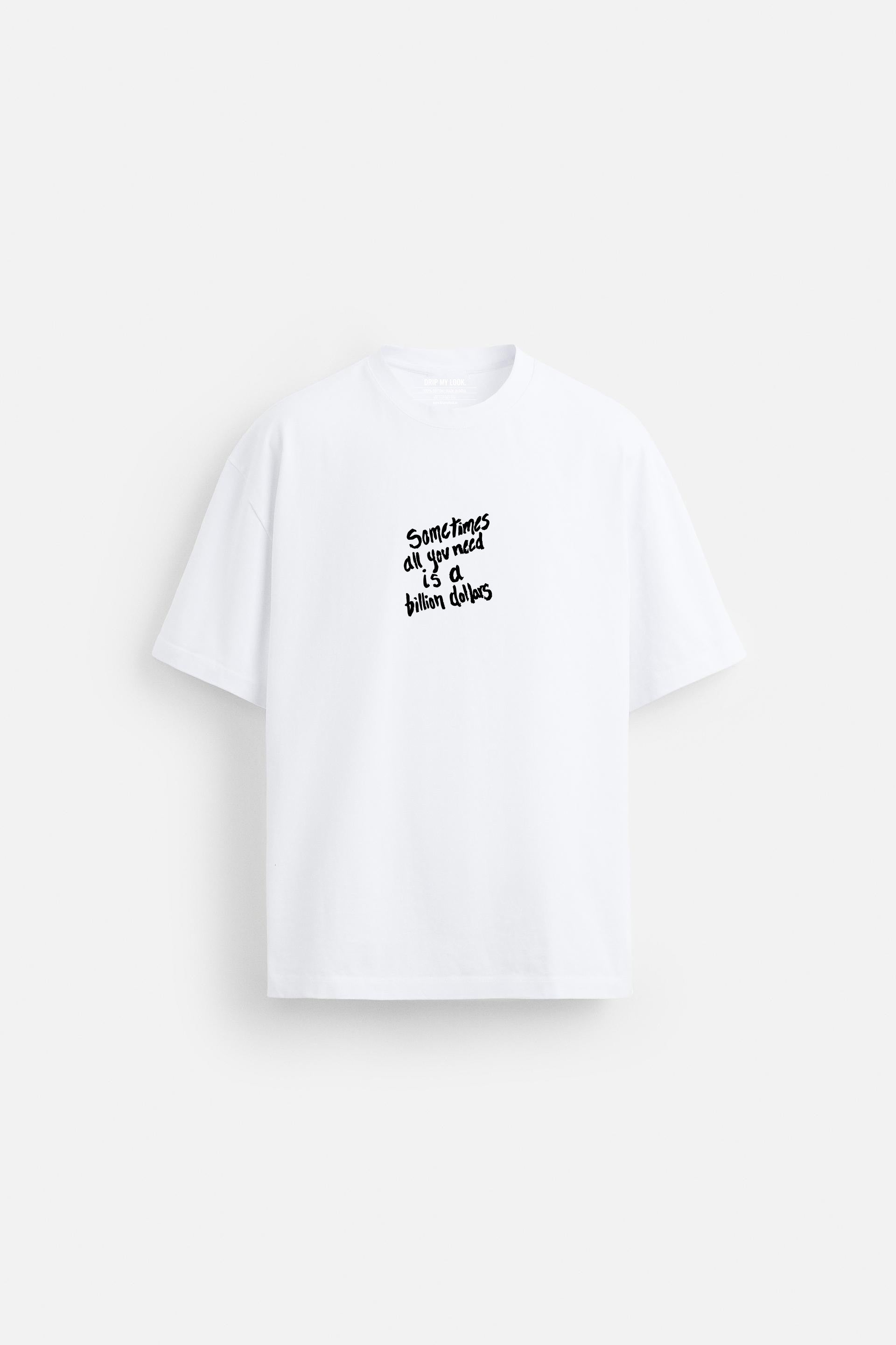 BILLION DOLLAR WHITE LOOSEFIT TSHIRT