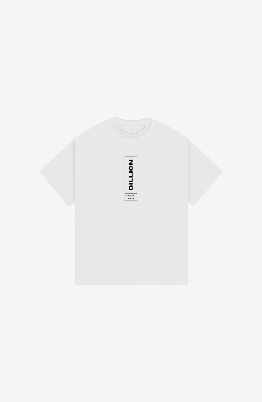 BILLION VERTICAL WHITE OVERSIZE T-SHIRT
