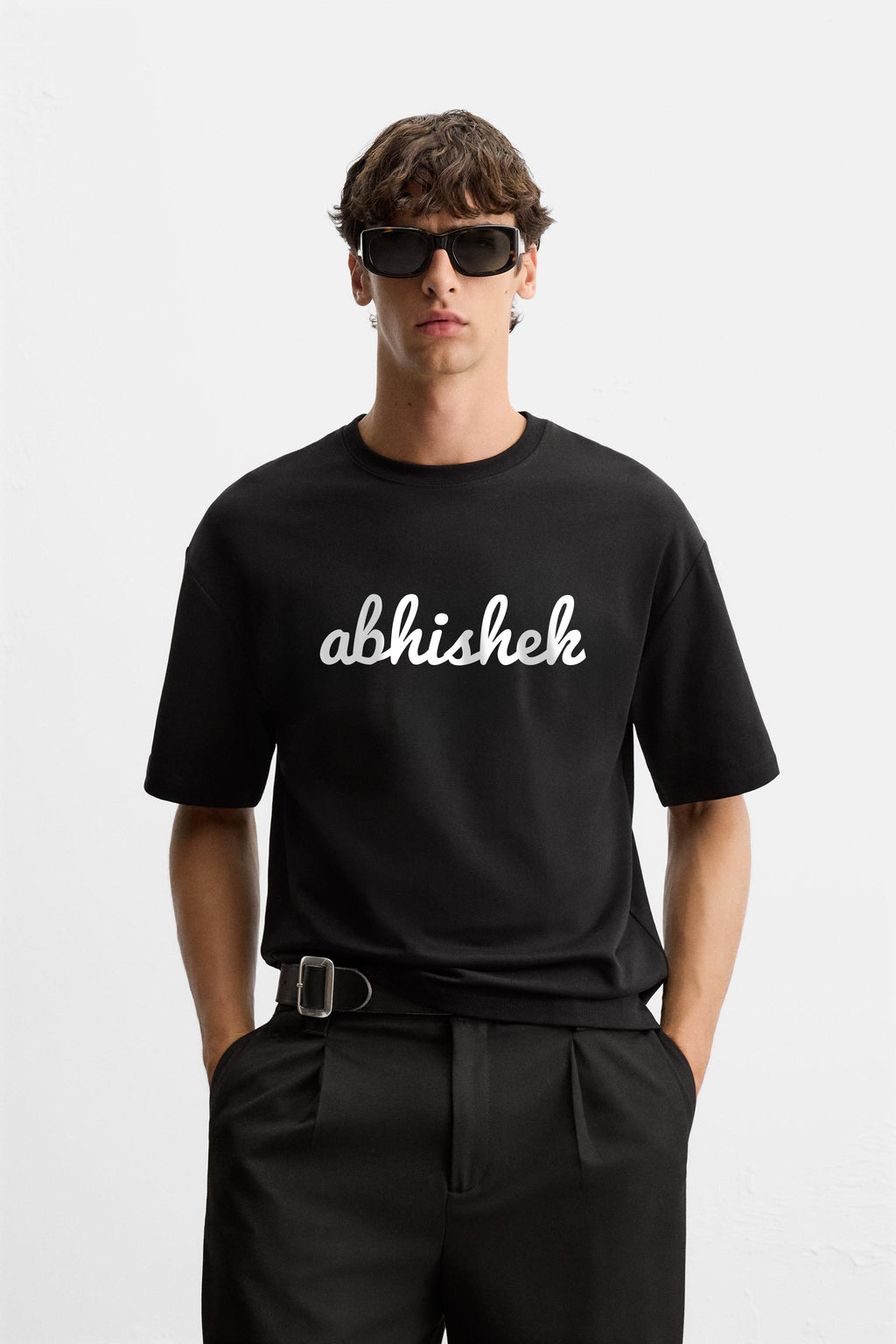 Personalized Name French Terry Oversized Loosefit Tshirt