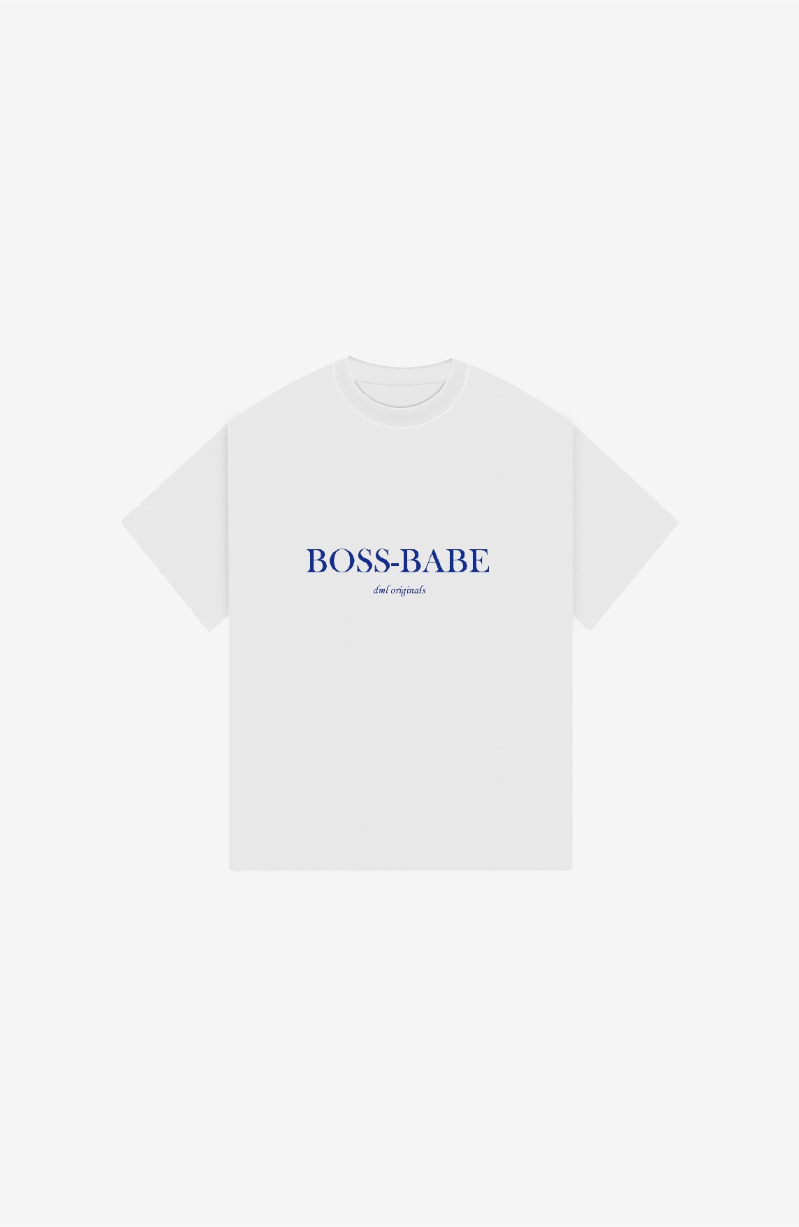 BOSS BABE WHITE OVERSIZED T-SHIRT
