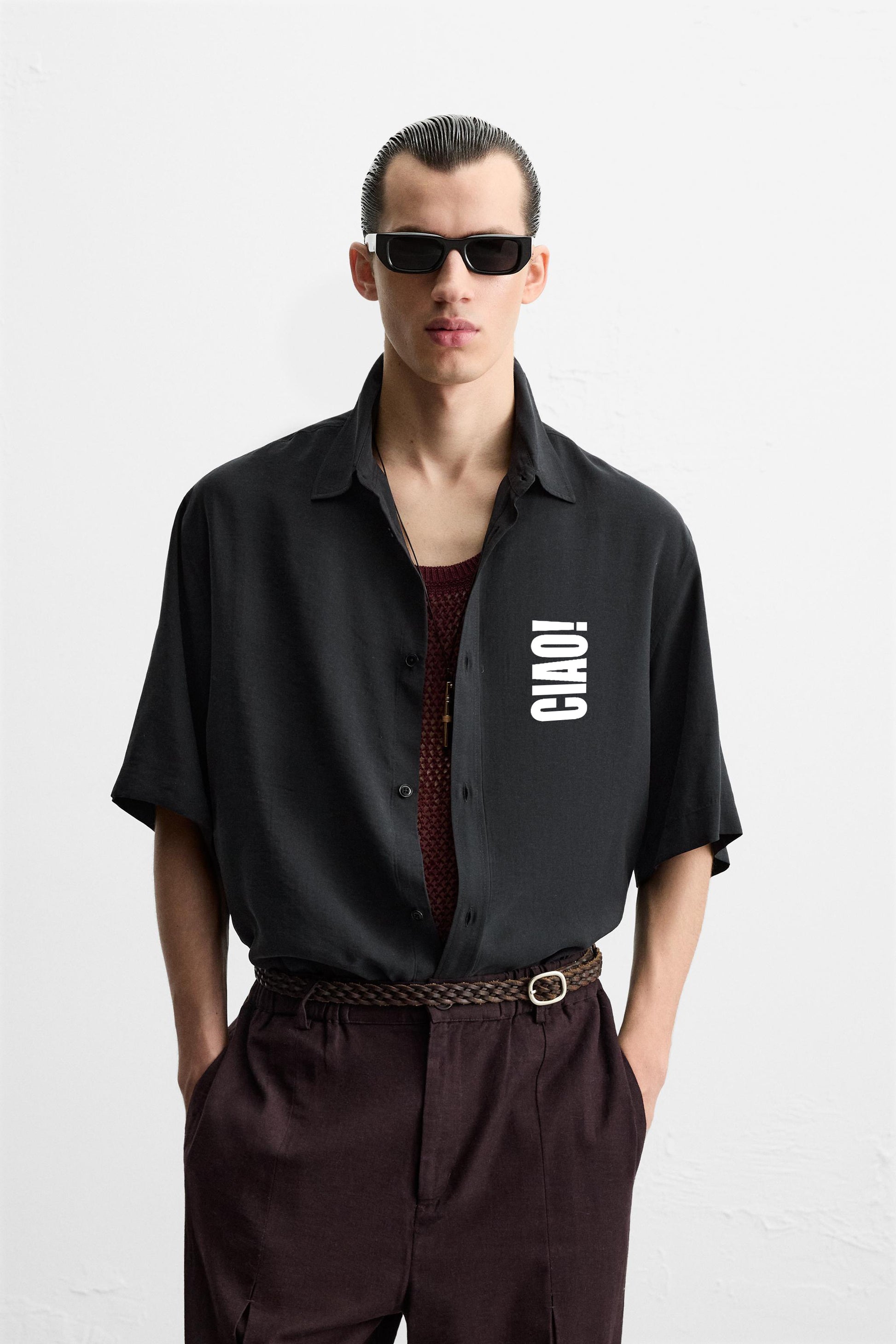CIAO RELAXED FIT FLOWING SHIRT