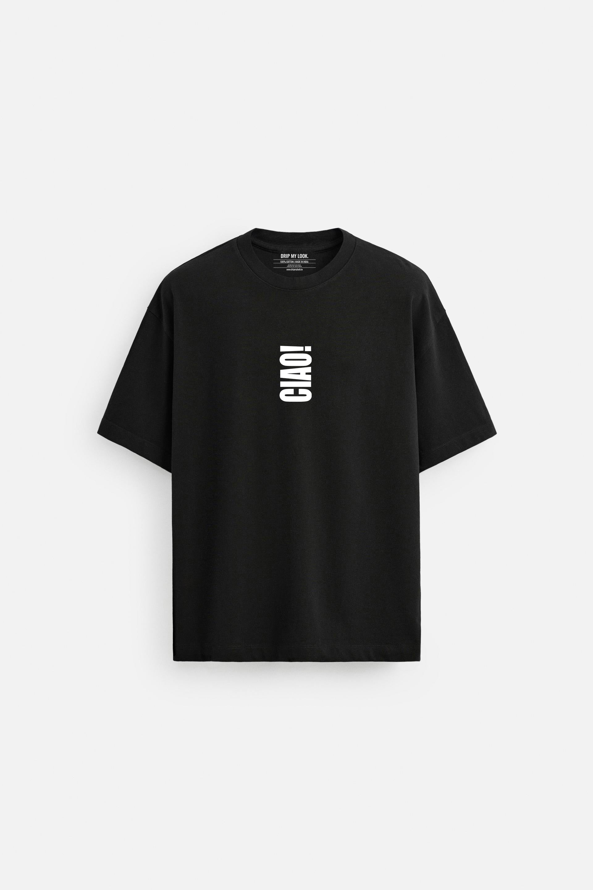 CIAO BLACK LOOSEFIT TSHIRT