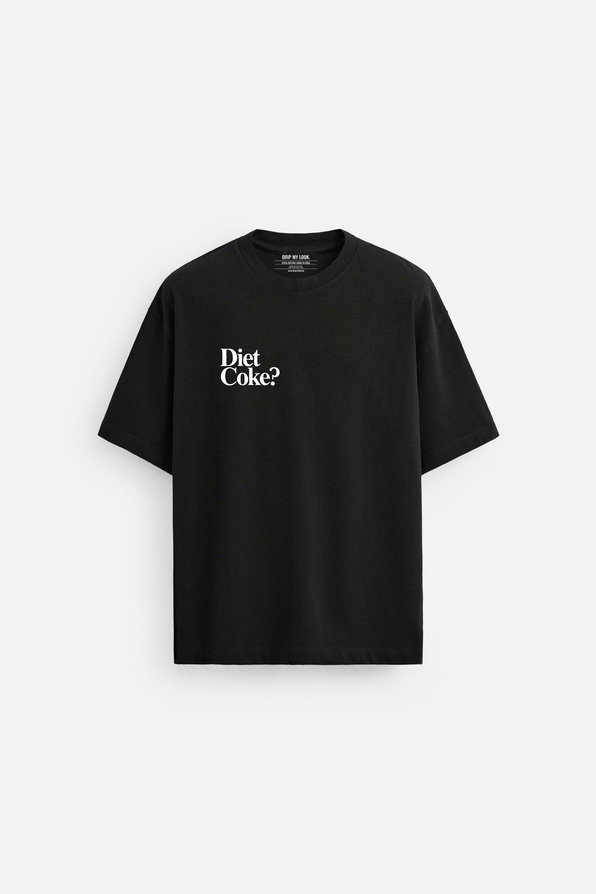 DIET COKE BLACK LOOSEFIT TSHIRT