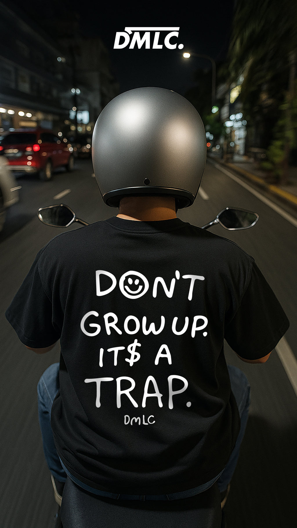 ITS A TRAP BLACK OVERSIZED TERRY TSHIRT