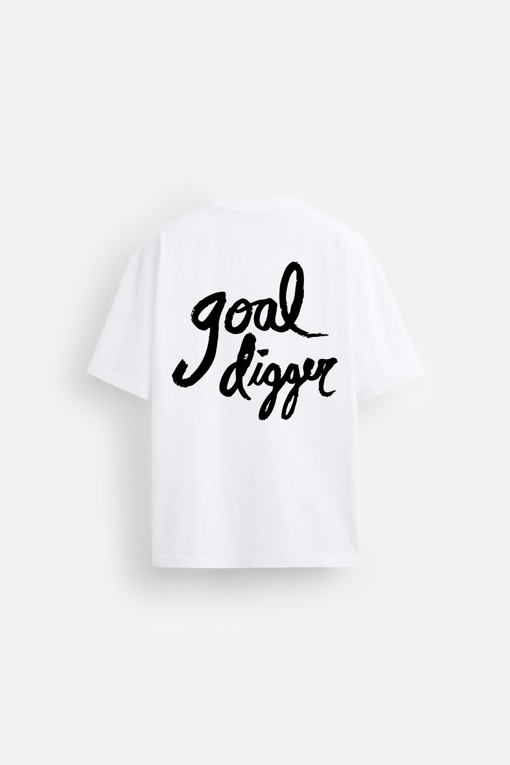 GOAL DIGGER WHITE LOOSEFIT TSHIRT
