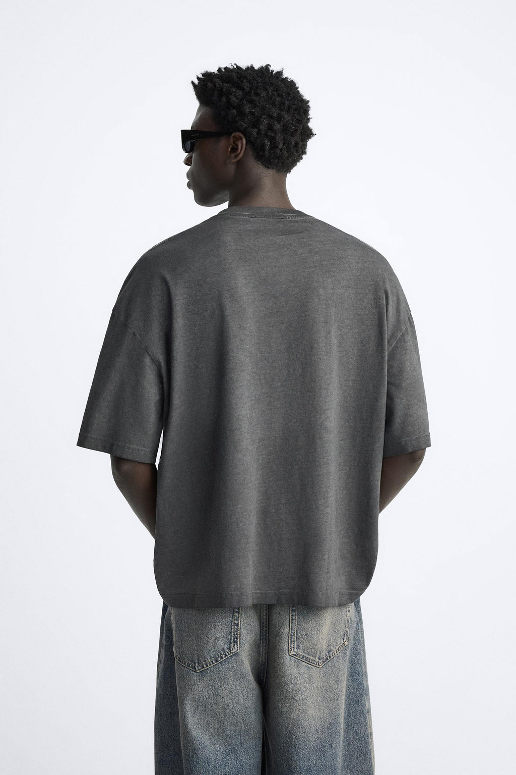 ROAD GREY ACID OVERSIZED T-SHIRT