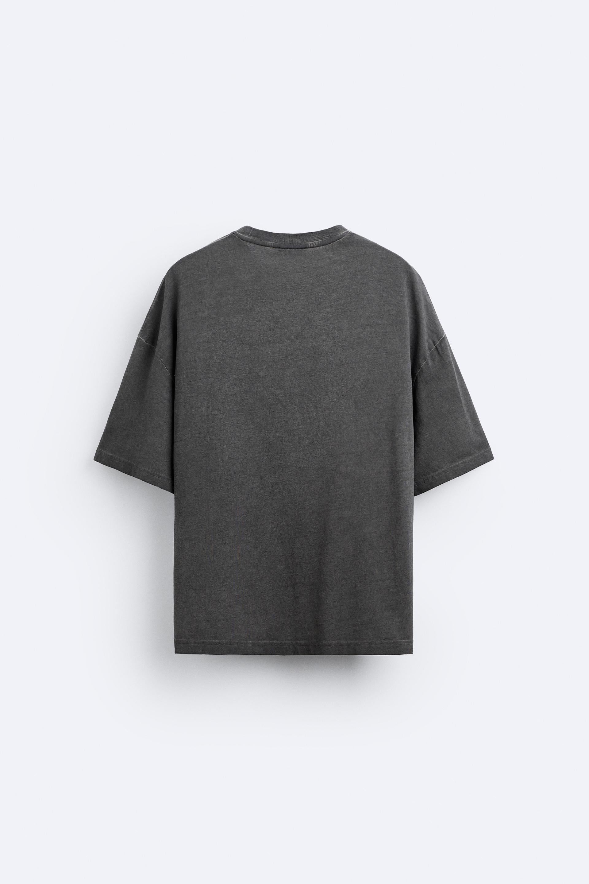 ROAD GREY ACID OVERSIZED T-SHIRT