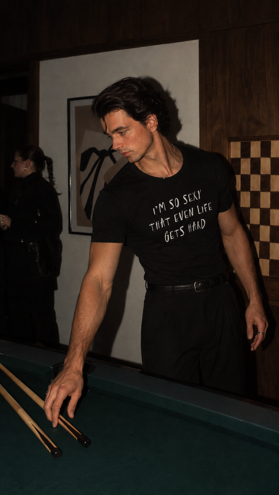 SO SEXY BLACK STRETCH SLIMFIT TSHIRT