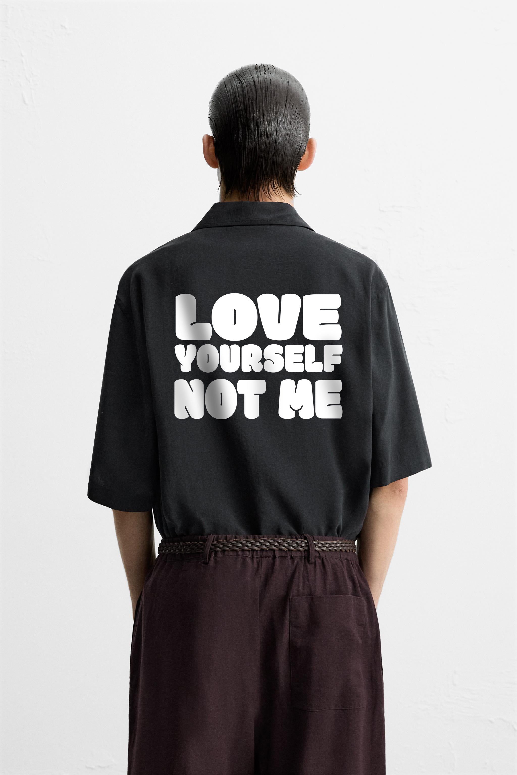 LOVE YOURSELF RELAXED FIT FLOWING SHIRT