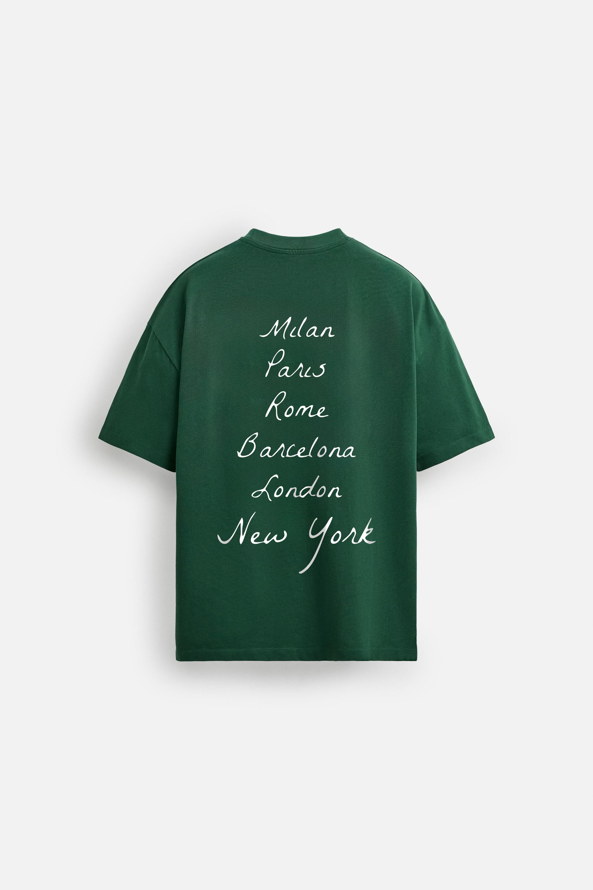 AROUND THE WORLD OVERSIZED TERRY TSHIRT