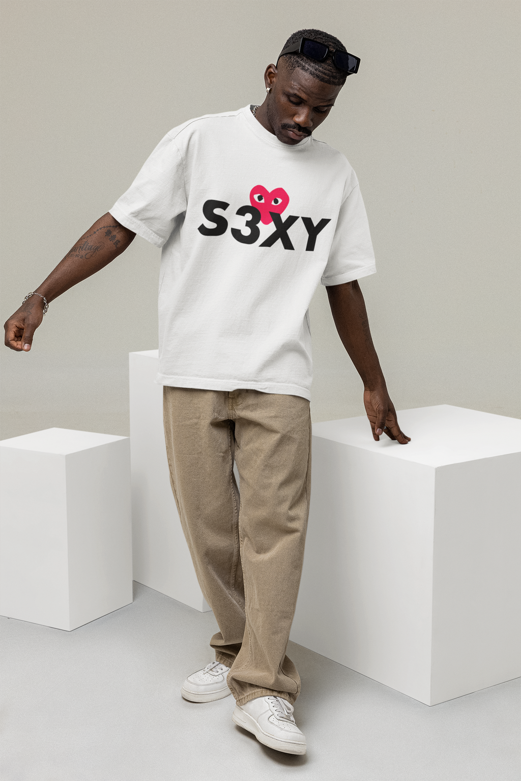 S3XY HEART OVERSIZE T-SHIRT