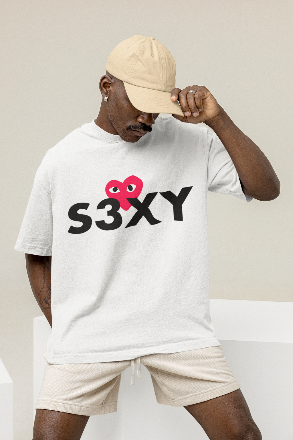S3XY HEART OVERSIZE T-SHIRT