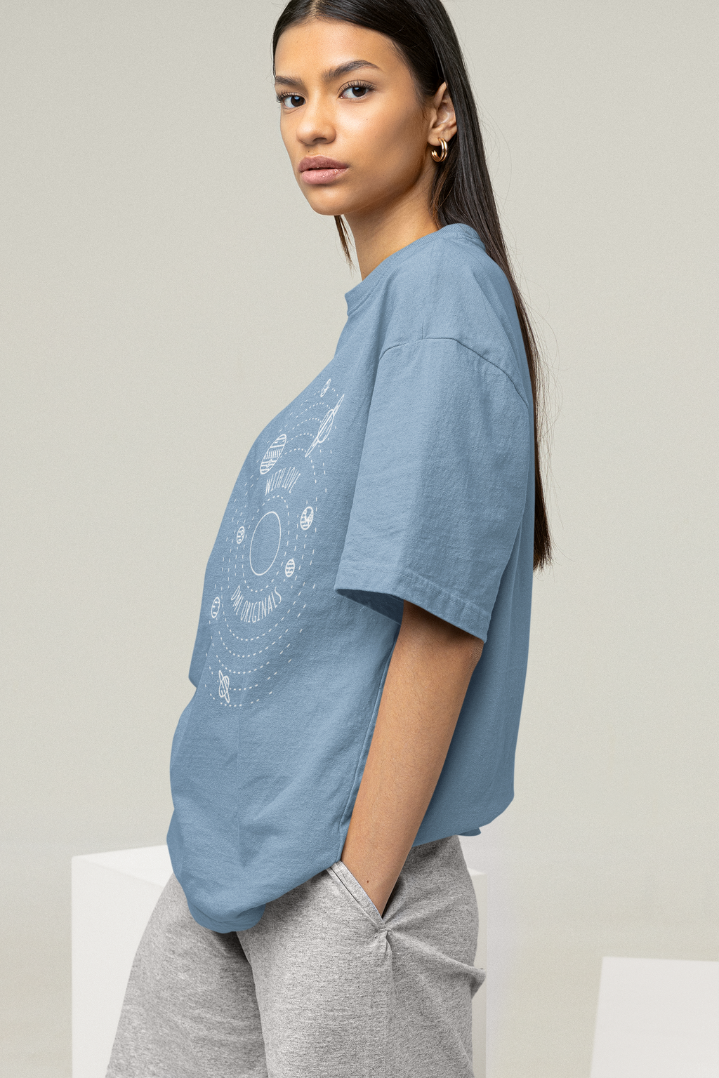 SPACE WITH LOVE SKY OVERSIZED T-SHIRT