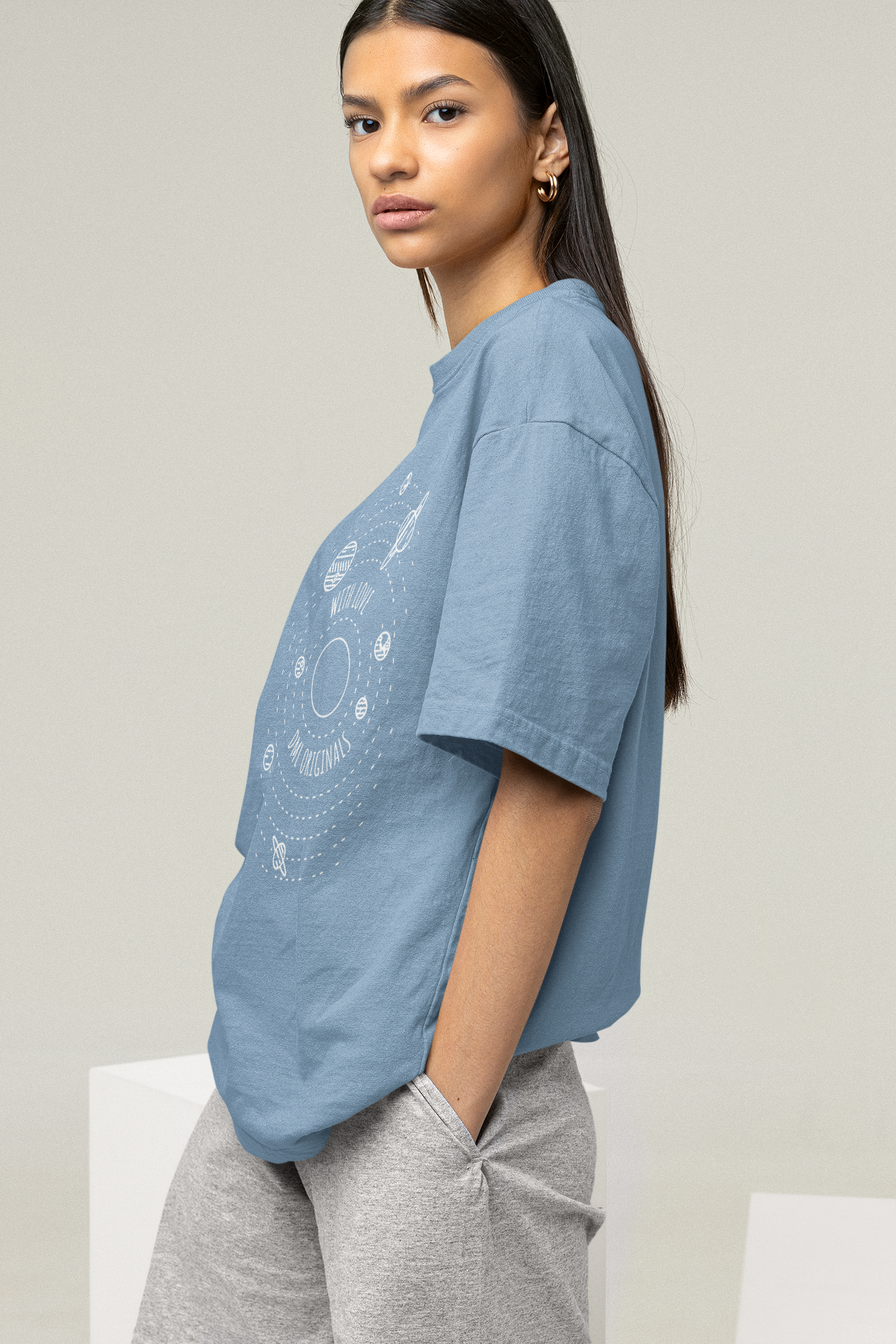 SPACE WITH LOVE SKY OVERSIZED T-SHIRT