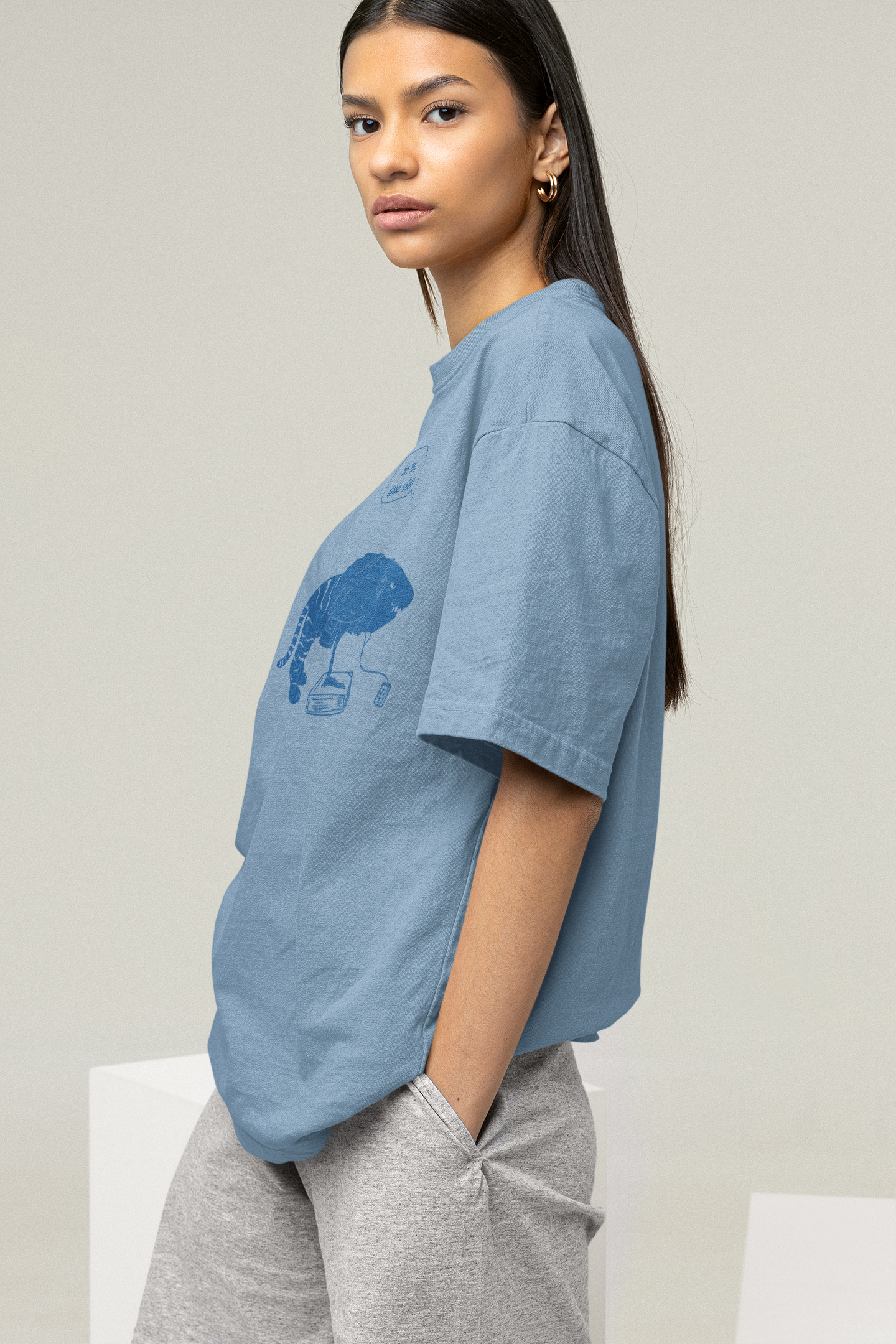WANNA SWIM SKY OVERSIZED T-SHIRT