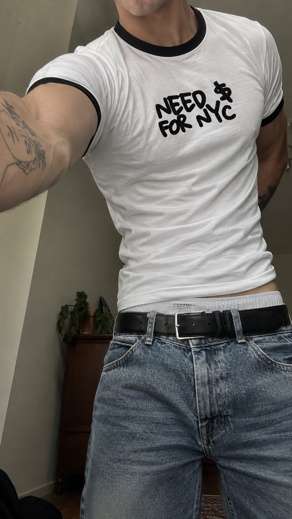 NYC TIMES RINGER TSHIRT