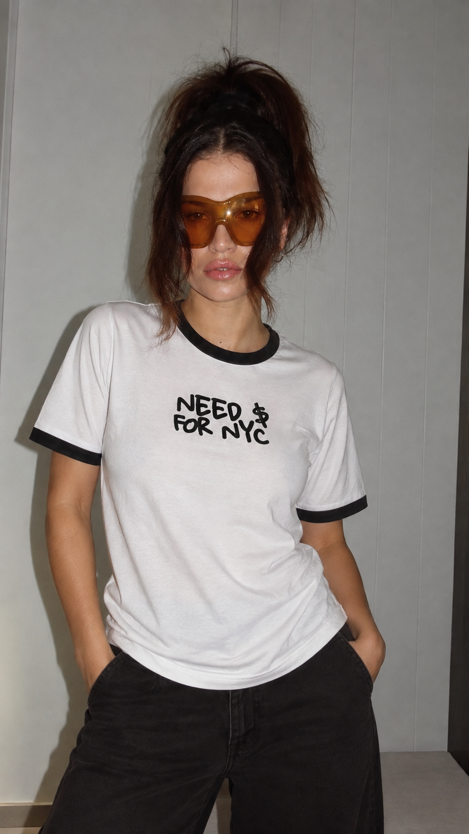 NYC TIMES RINGER TSHIRT