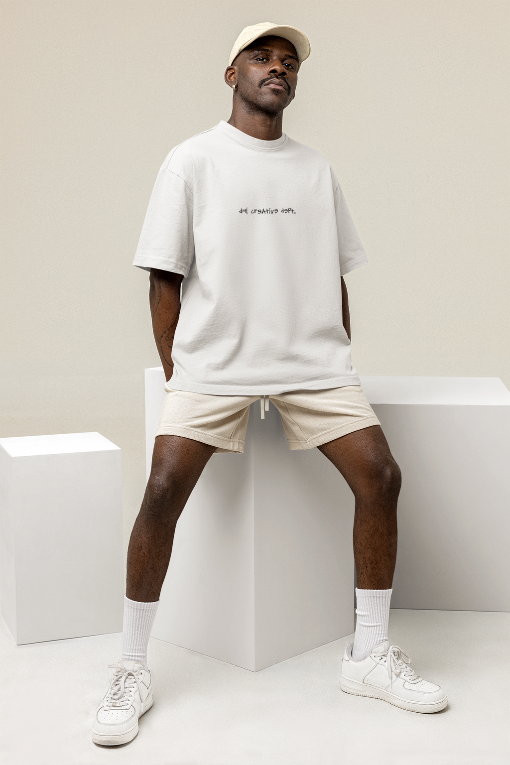 NEED MONEY FOR PORSCHE WHITE OVERSIZED T-SHIRT