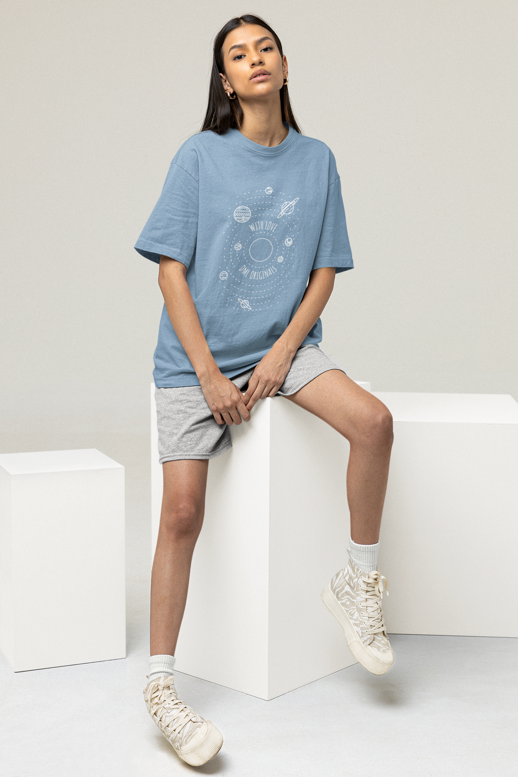 SPACE WITH LOVE SKY OVERSIZED T-SHIRT