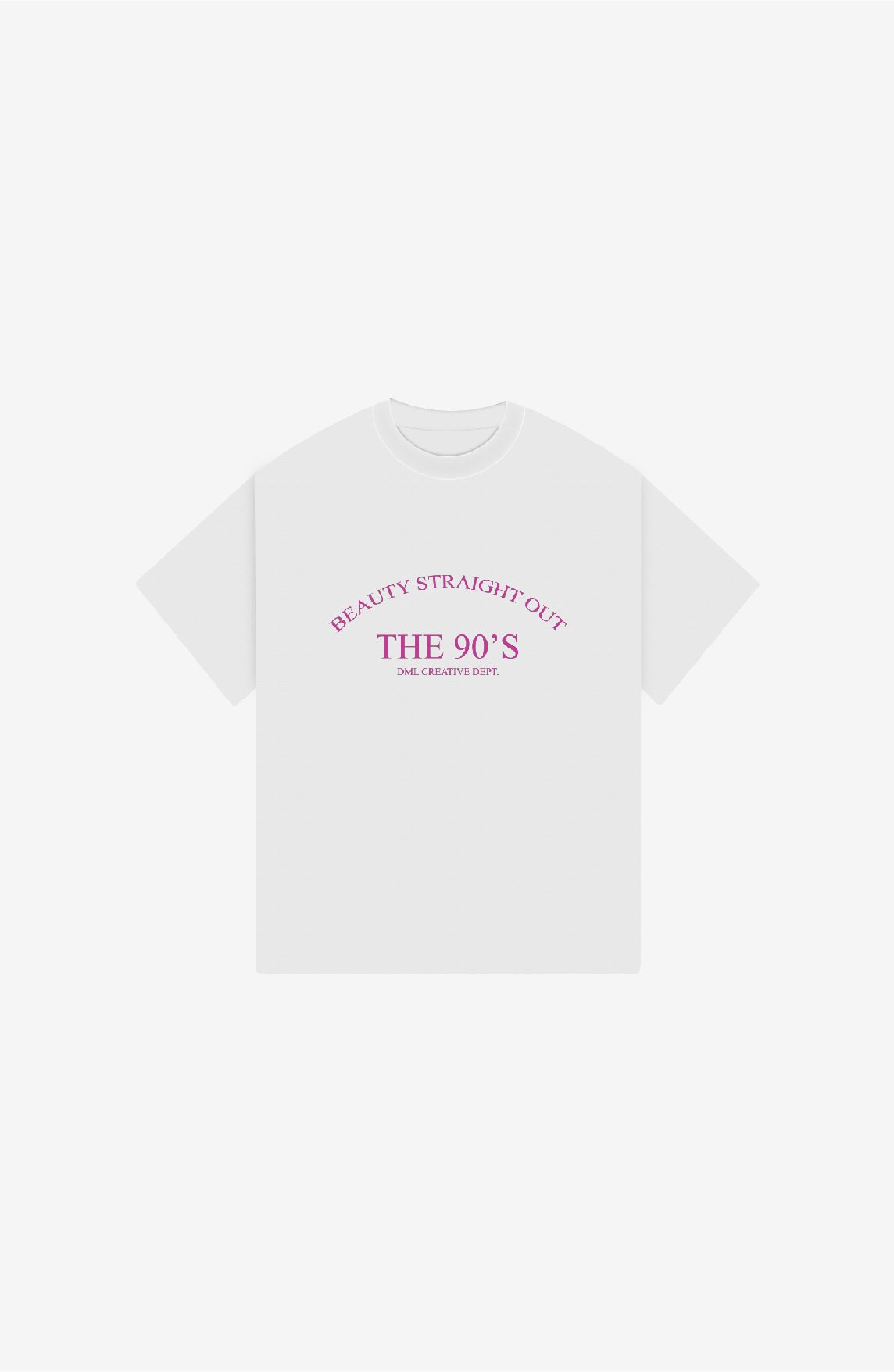 THE 90S WHITE OVERSIZED T-SHIRT