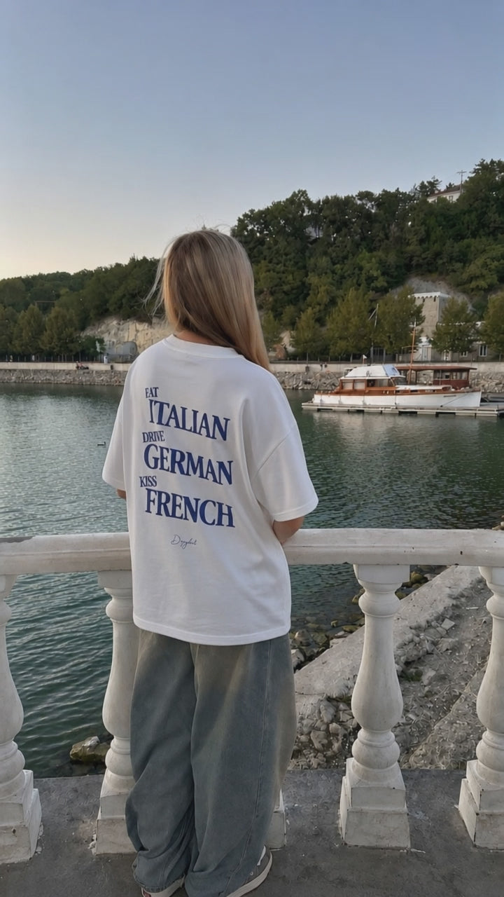 KISS FRENCH OVERSIZED TSHIRT