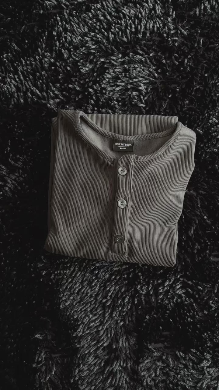 CLASSIC CORD HENLEY LONG SLEEVE T-SHIRT