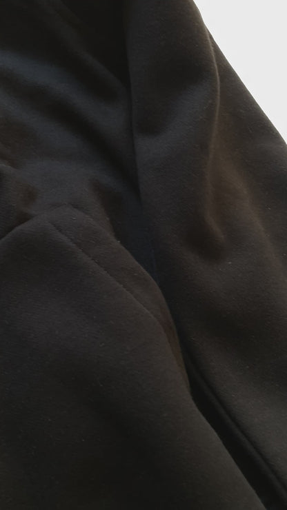 TITLES RUIN OVERSIZED FIT HOODIE - BLACK