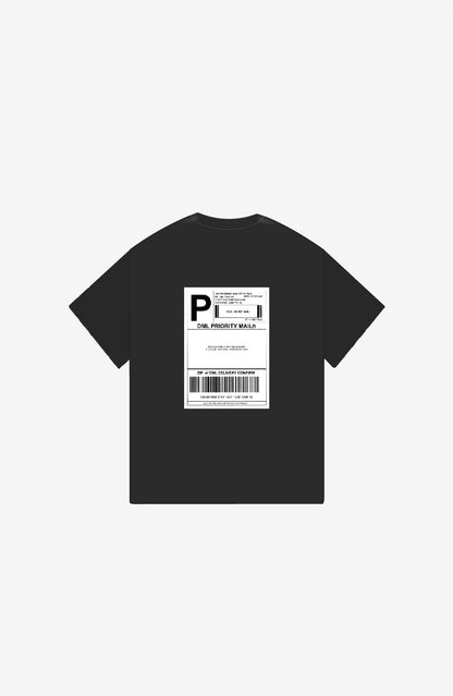 PRIORITY MAIL BLACK OVERSIZE T-SHIRT