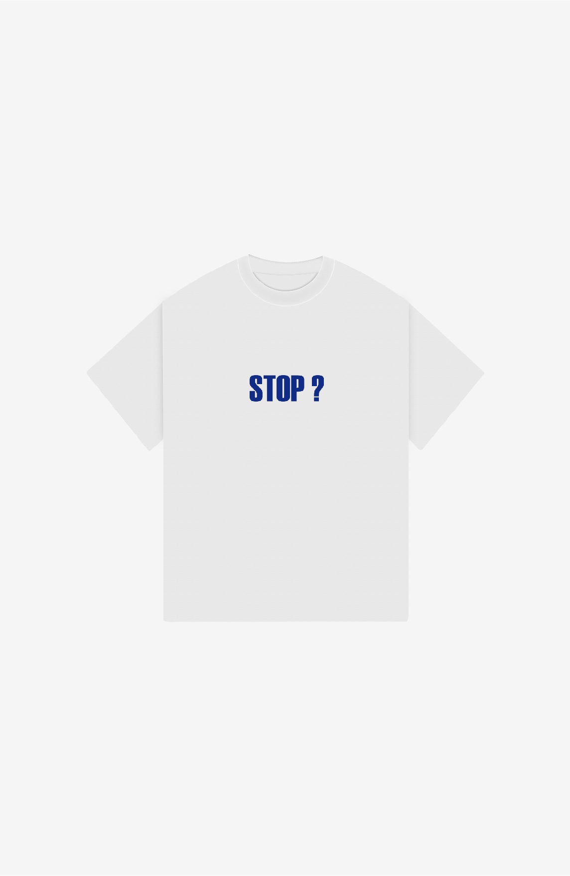 STOP WHITE OVERSIZED T-SHIRT