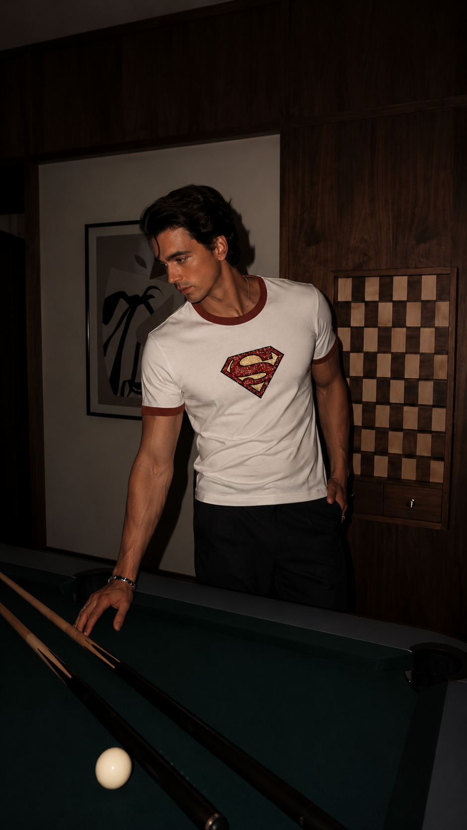 SUPERMAN VINTAGE RINGER TSHIRT