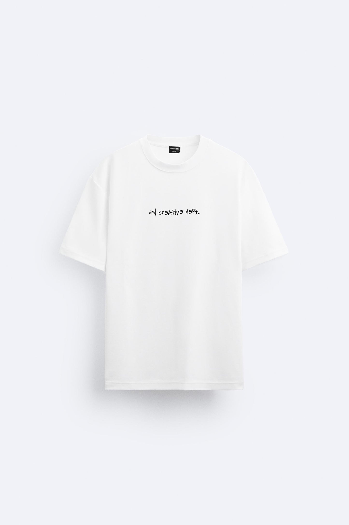 CHALK WHITE PORSCHE TSHIRT, FRENCH TERRY OVERSIZED T-SHIRT