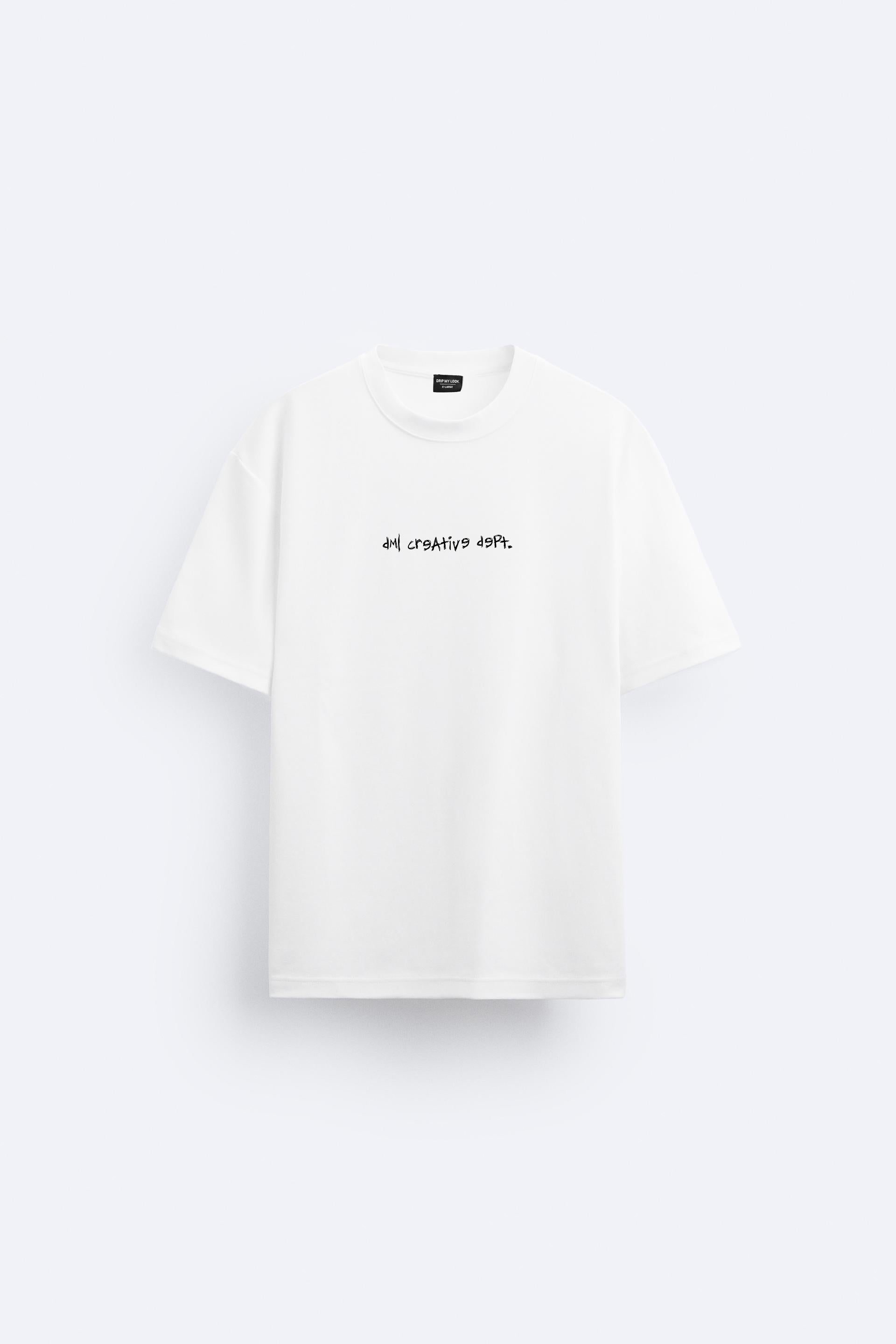 CHALK WHITE PORSCHE TSHIRT, FRENCH TERRY OVERSIZED T-SHIRT