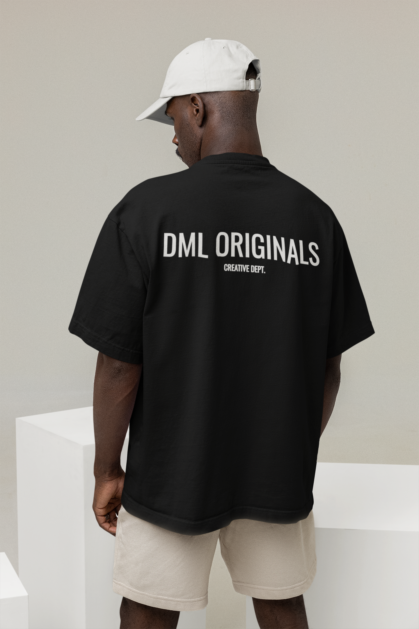 DML ORIGINALS BLACK OVERSIZE T-SHIRT