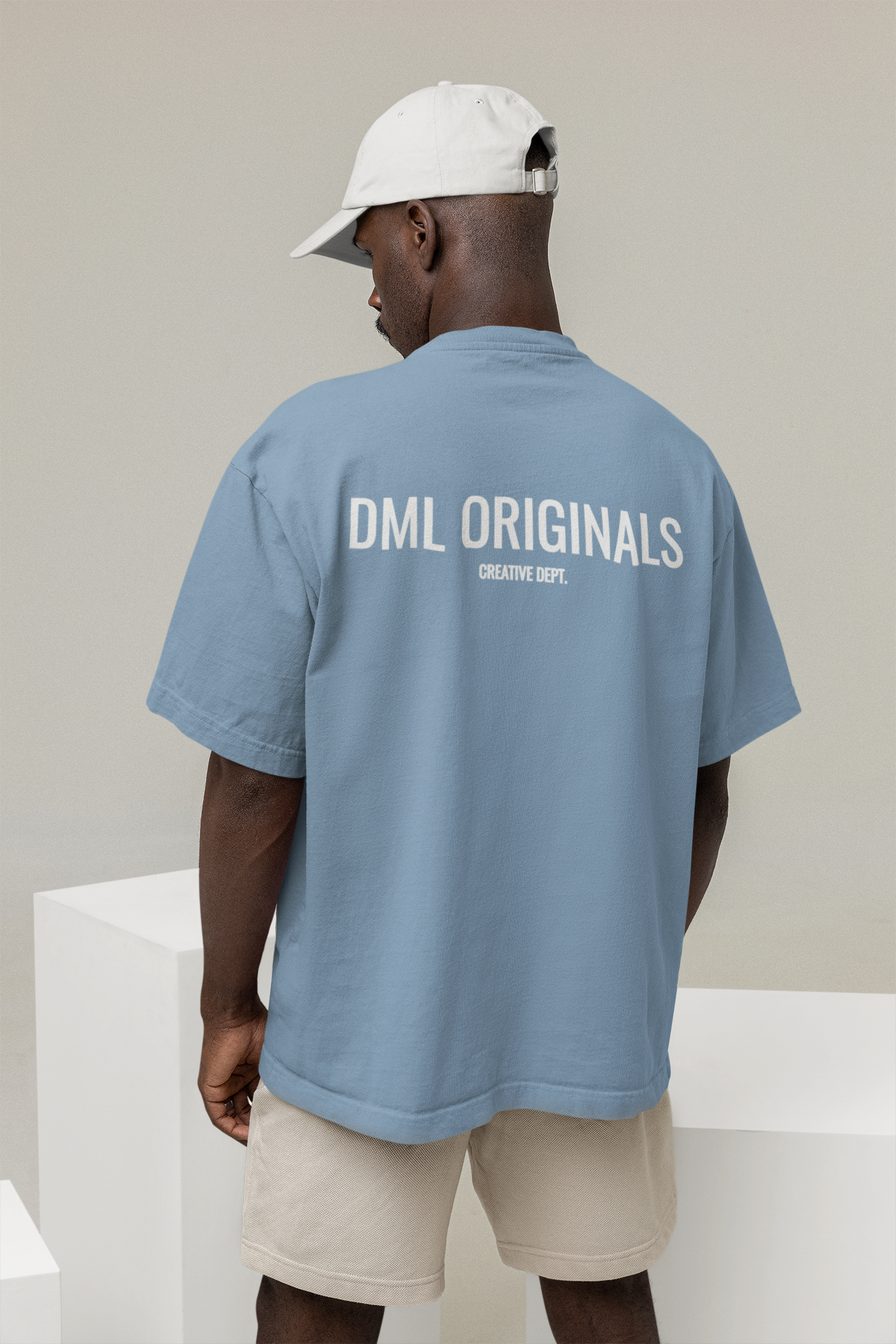DML ORIGINALS BLUE OVERSIZE T-SHIRT